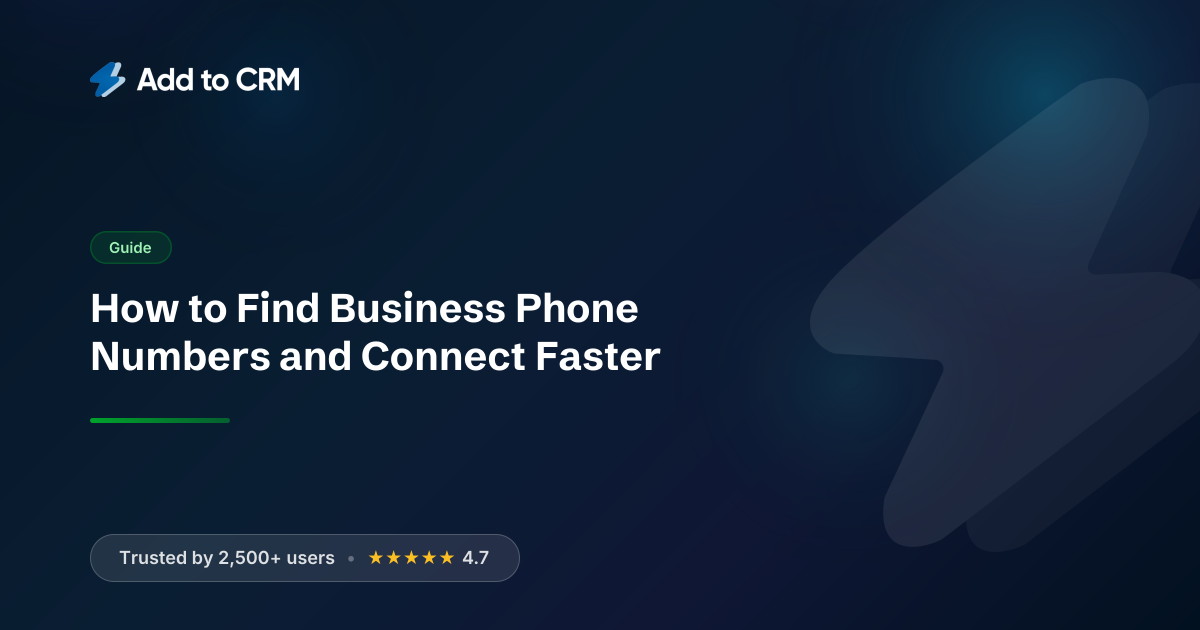 How to Find Business Phone Numbers and Connect Faster