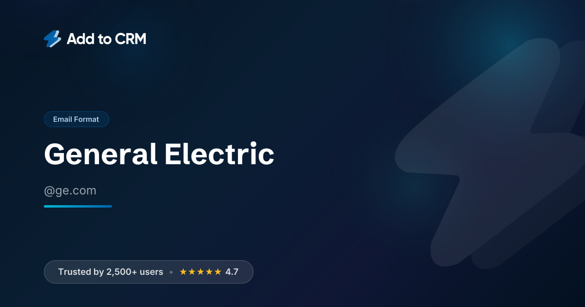 General Electric Email Format | ge.com Email Addresses