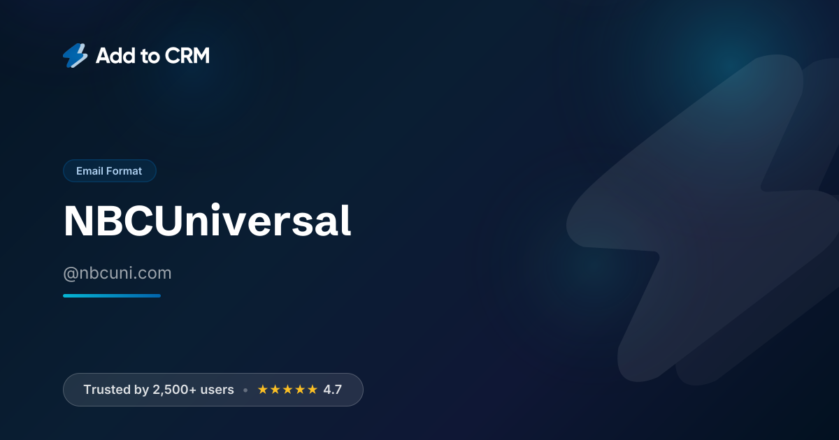 NBCUniversal Email Format | nbcuni.com Email Addresses