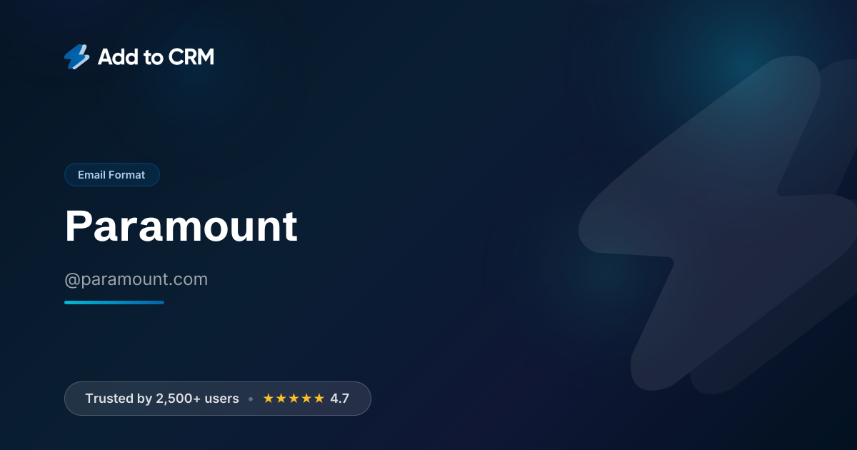 Paramount Email Format | paramount.com Email Addresses