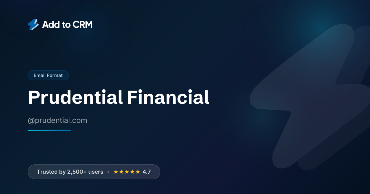 Prudential Financial Email Format | prudential.com