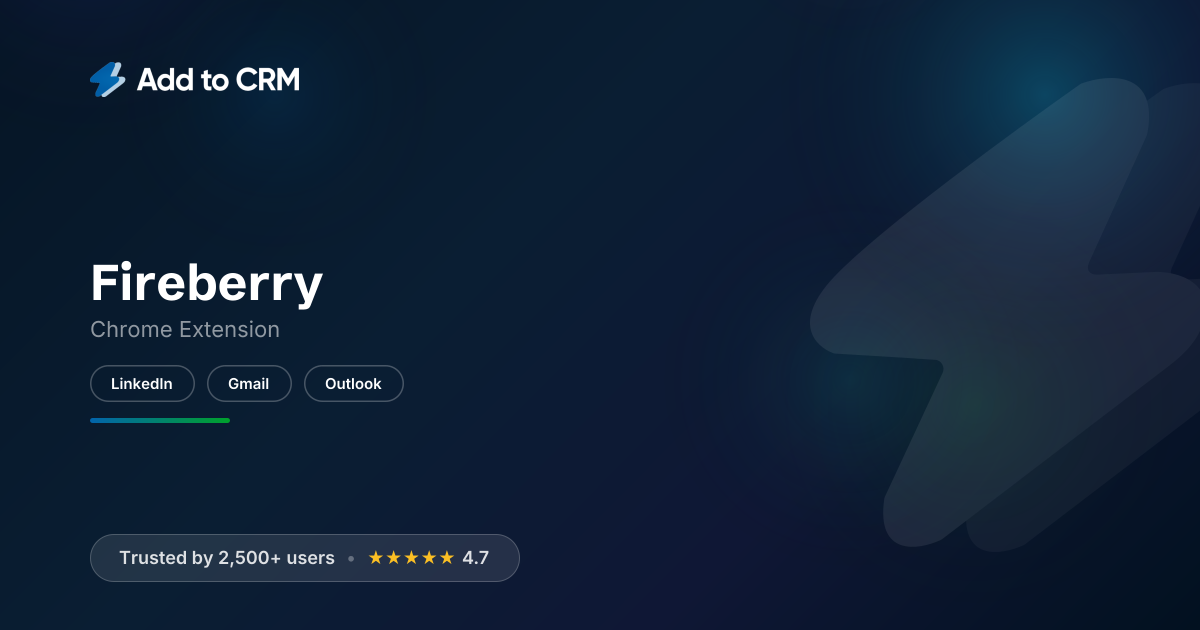 Fireberry Chrome Extension | Add to CRM