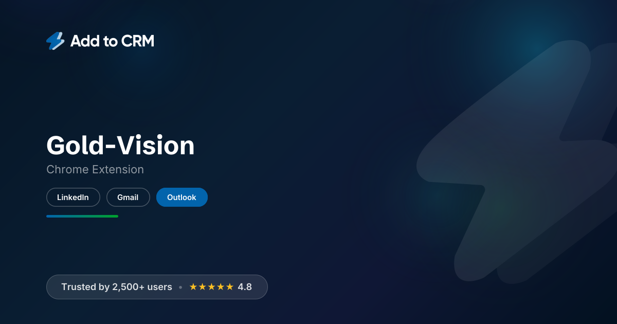 Gold-Vision Outlook Integration | AddToCRM