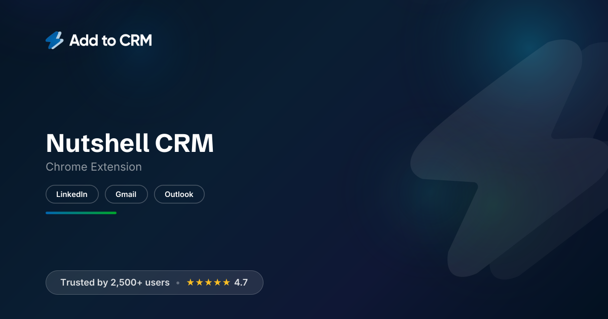 Nutshell CRM Chrome Extension | Add to CRM